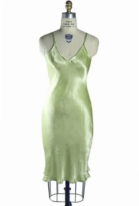 1930s Vintage Style Slip in Nile Green - SOLD OUT