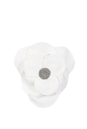 3D FLOWERS TOPS IN WHITE