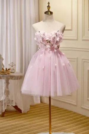 A-line Tulle Short Homecoming Dresses