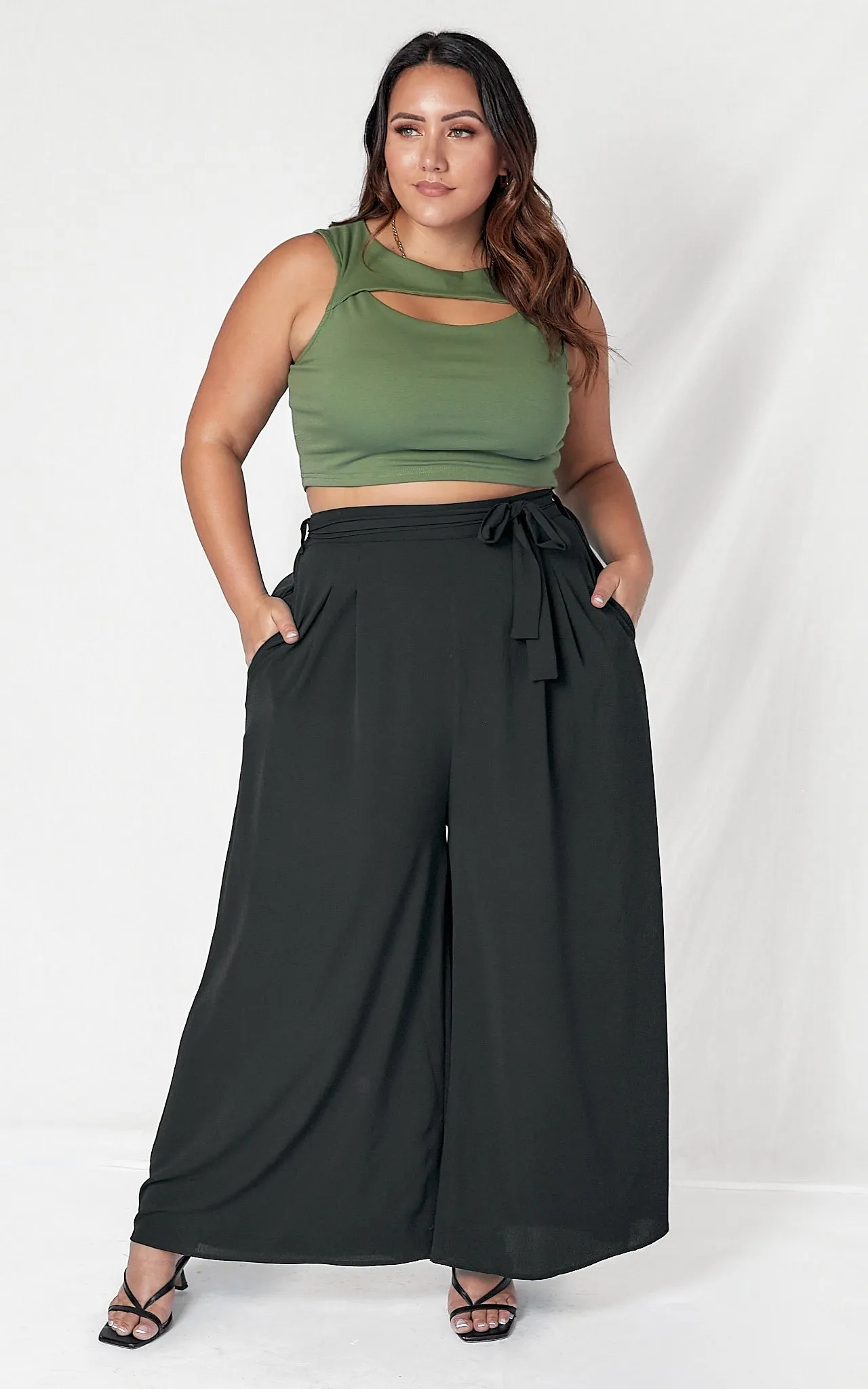 Akira Cut Out Top - Sage