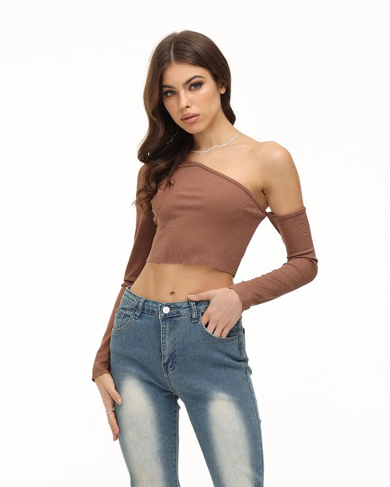 Anansi Cropped Off Shoulder with Sleeve