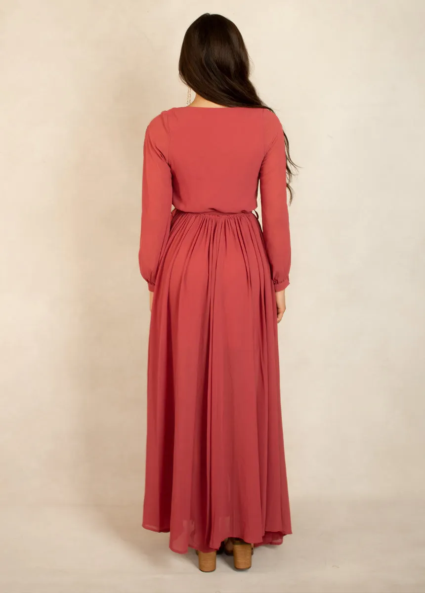 Aniya Bridesmaid Dress in Camellia