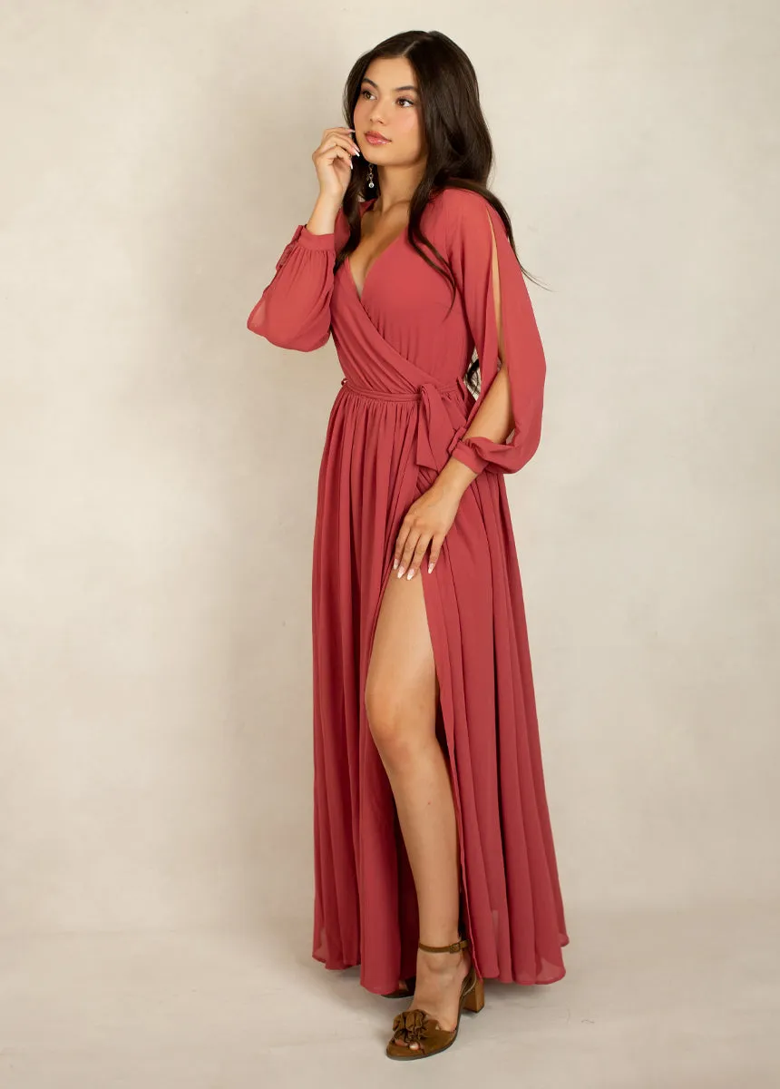 Aniya Bridesmaid Dress in Camellia