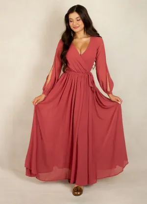 Aniya Bridesmaid Dress in Camellia