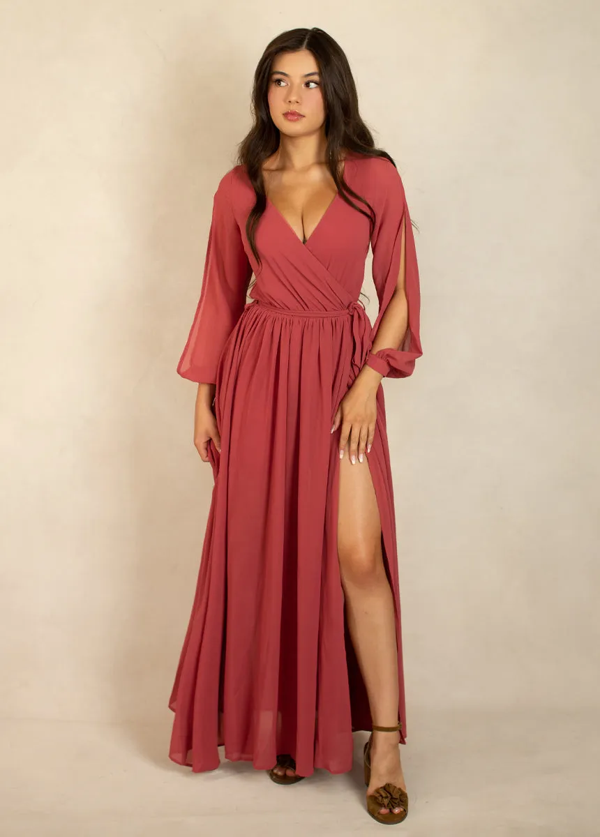Aniya Bridesmaid Dress in Camellia