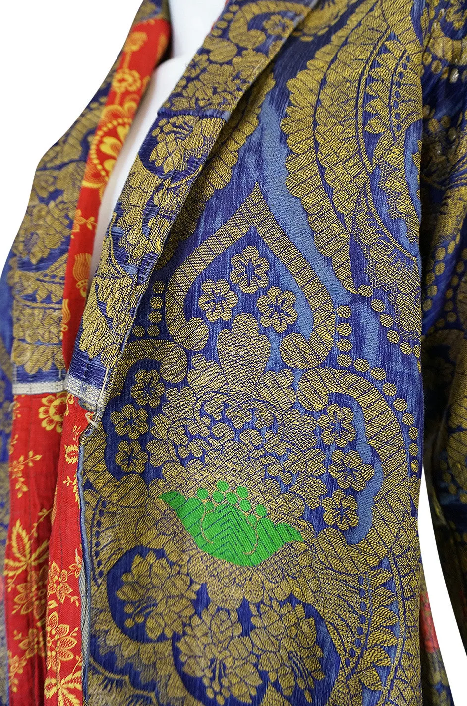 Antique 19th Century Exceptional Russian Metallic Brocade Coat
