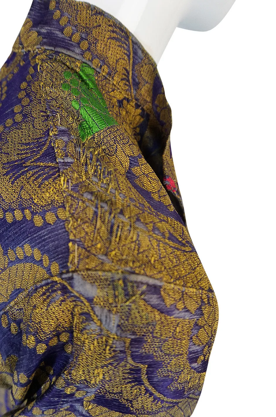 Antique 19th Century Exceptional Russian Metallic Brocade Coat