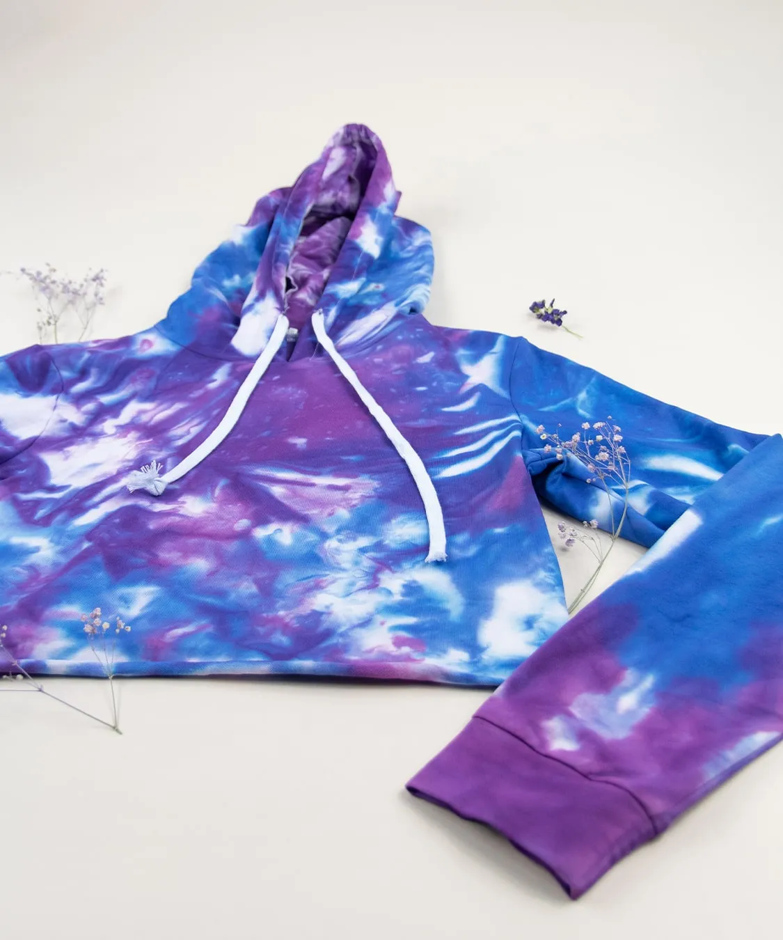 Aphrodite Tie Dye Hoodie Crop Top
