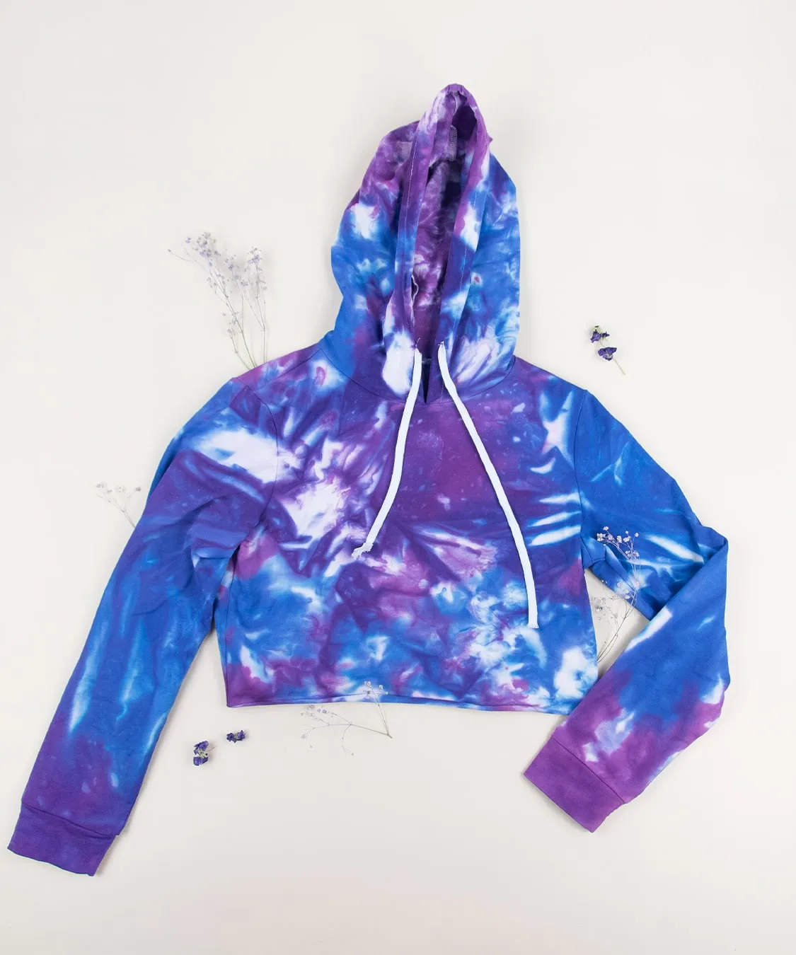 Aphrodite Tie Dye Hoodie Crop Top