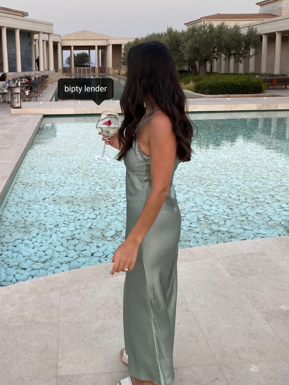 Aribella Silk Polka Dot Dress