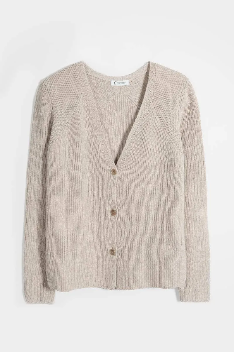 Aspasia Women's V-neck Recycled Cotton Cardigan