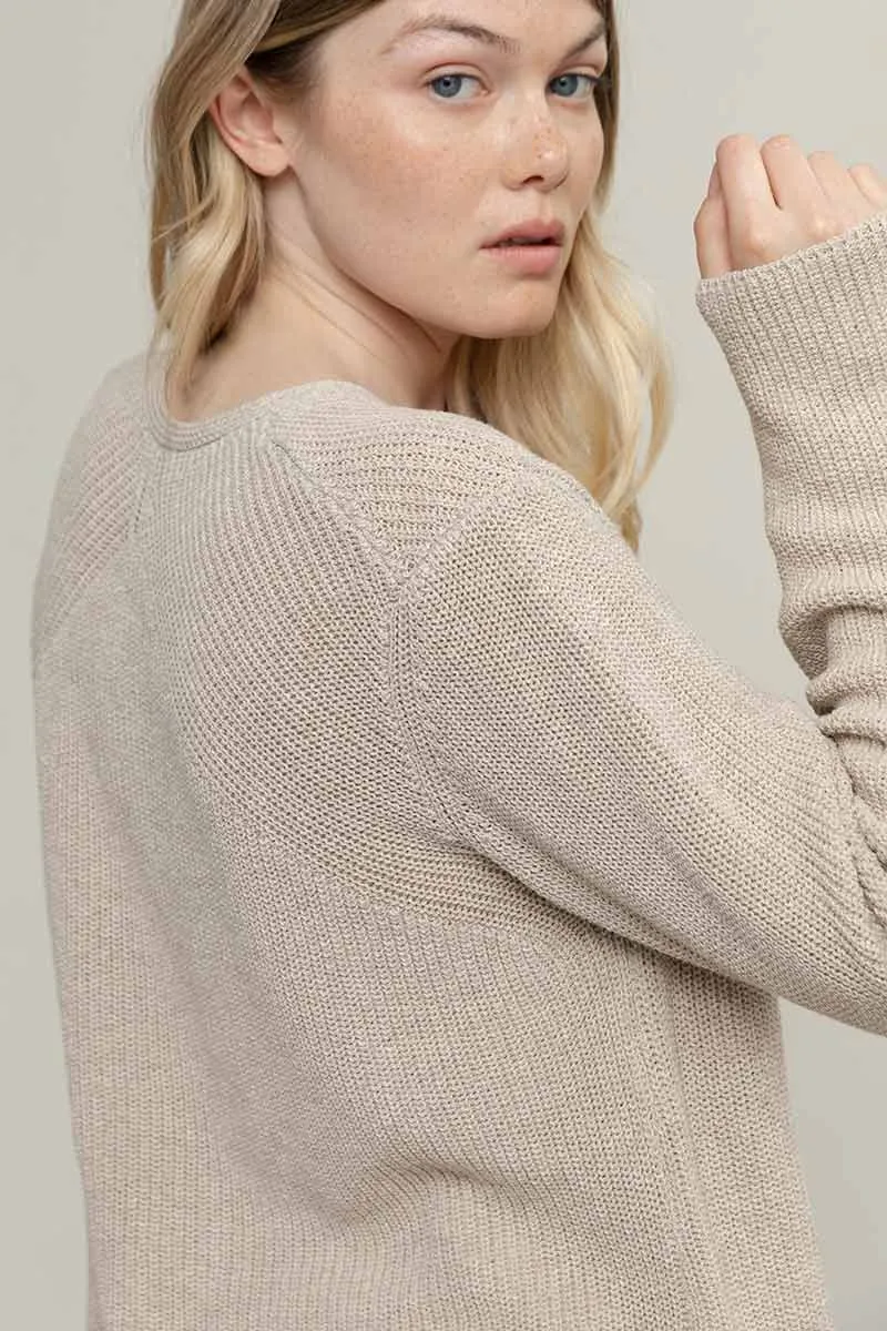 Aspasia Women's V-neck Recycled Cotton Cardigan