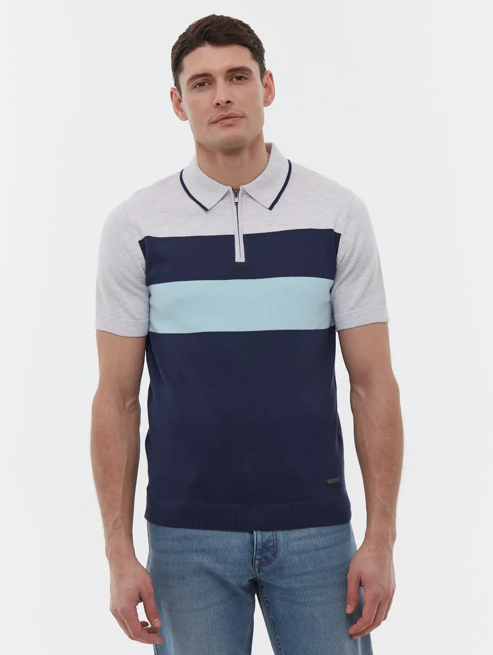 Aspinn Block Stripe Polo Shirt