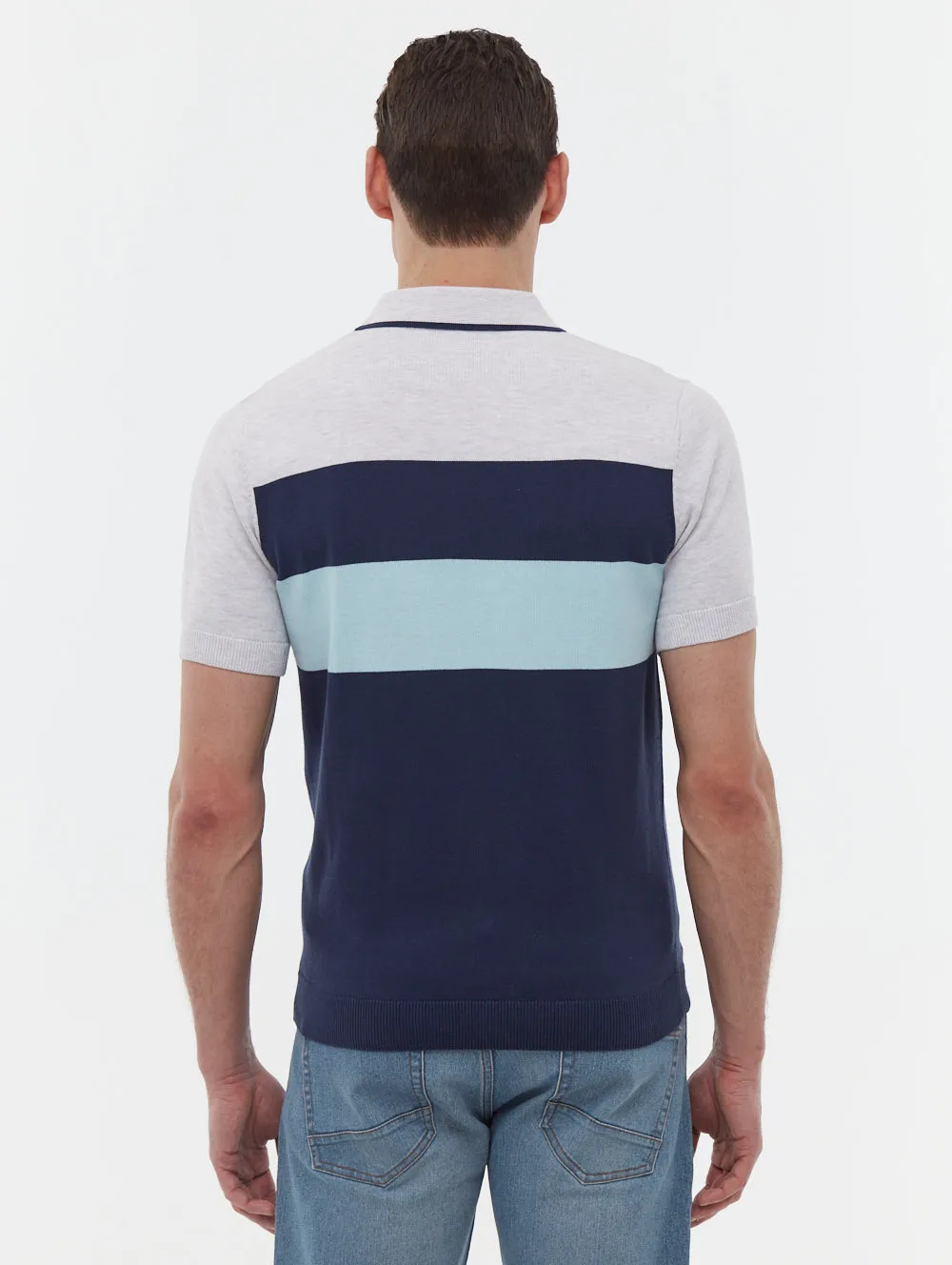 Aspinn Block Stripe Polo Shirt