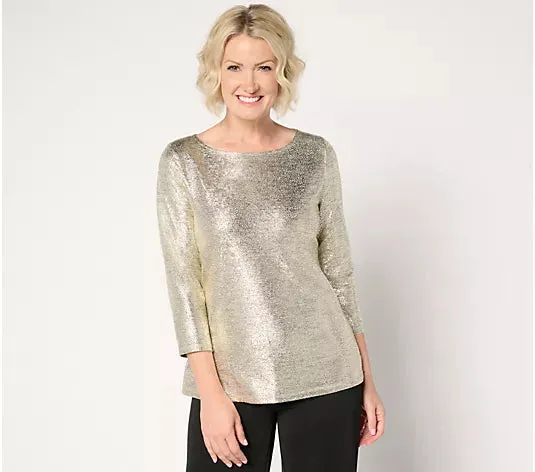 Attitudes by Renee Foil Hacci Top