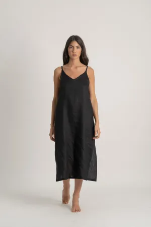 Basique Slip Dress Black