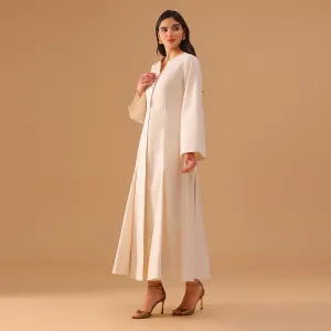 Beige Flared A-Line with Matching Slip Dress
