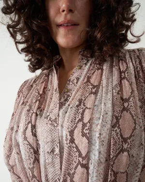 bellitude batwing dress - snake