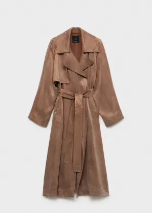 Belt lyocell trench
