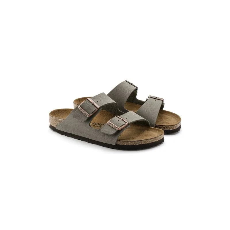 Birkenstock Womens Grey Arizona Birkibuc Sandal - 151213