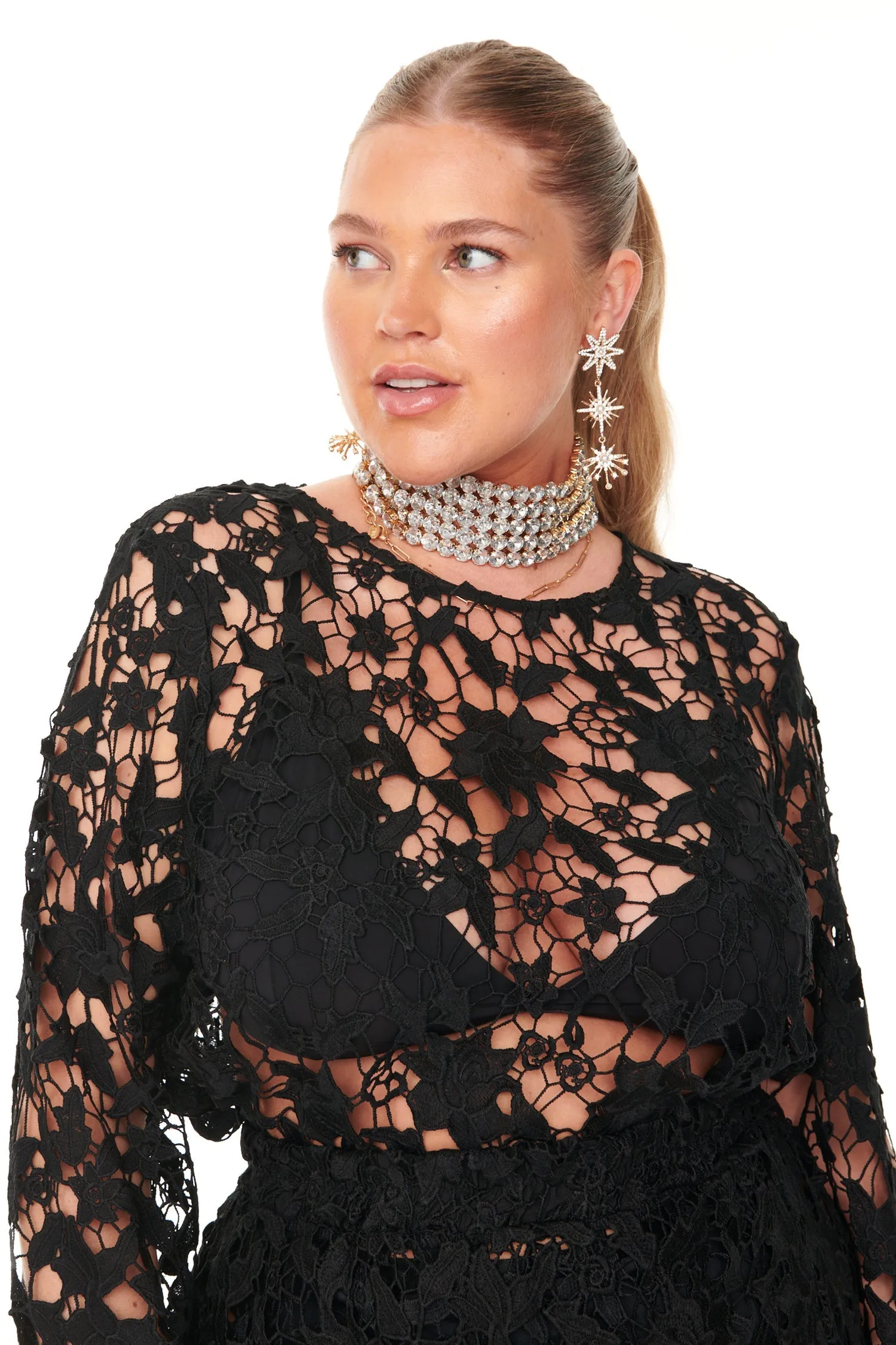 Black Lace Top