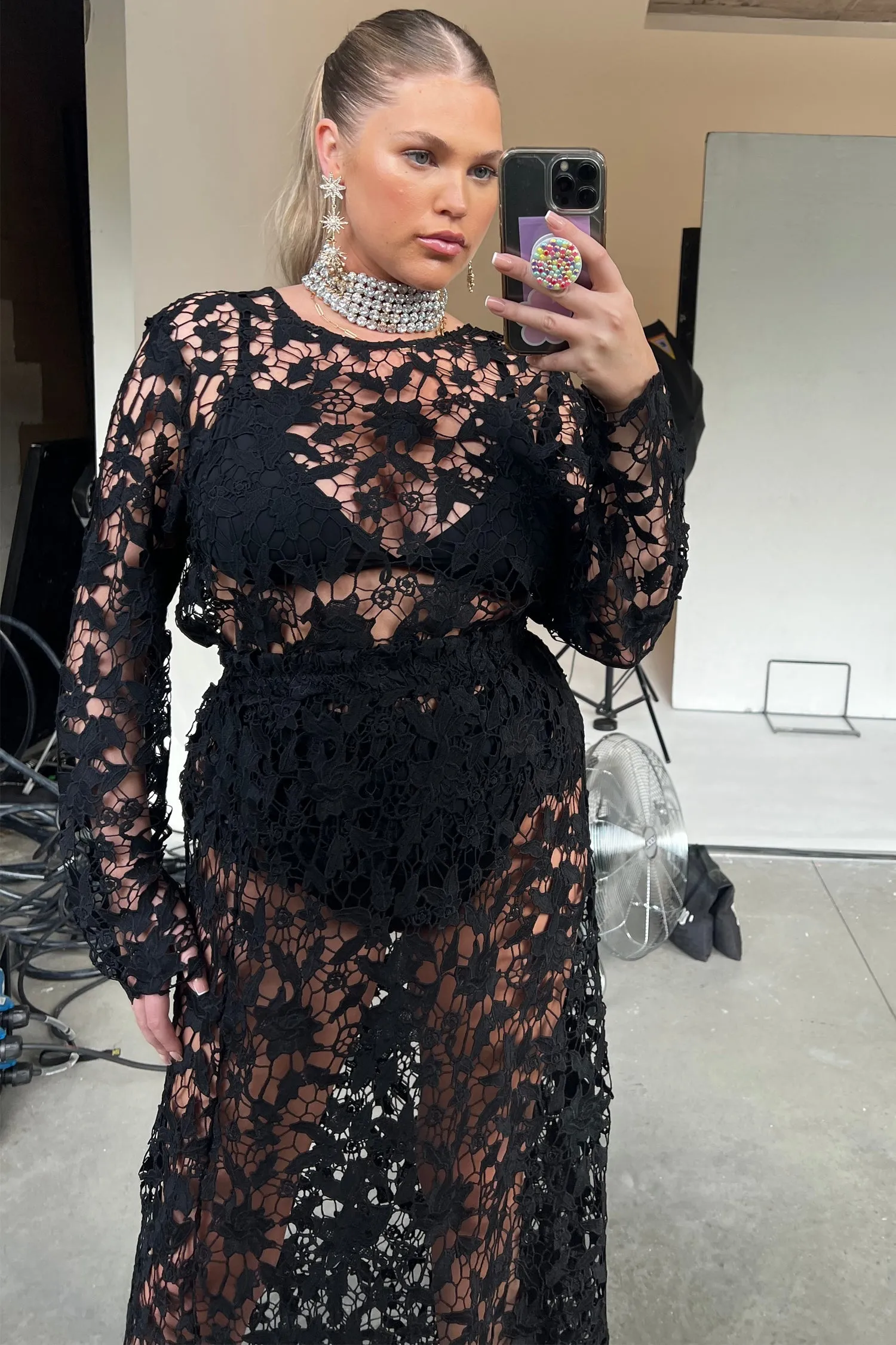 Black Lace Top