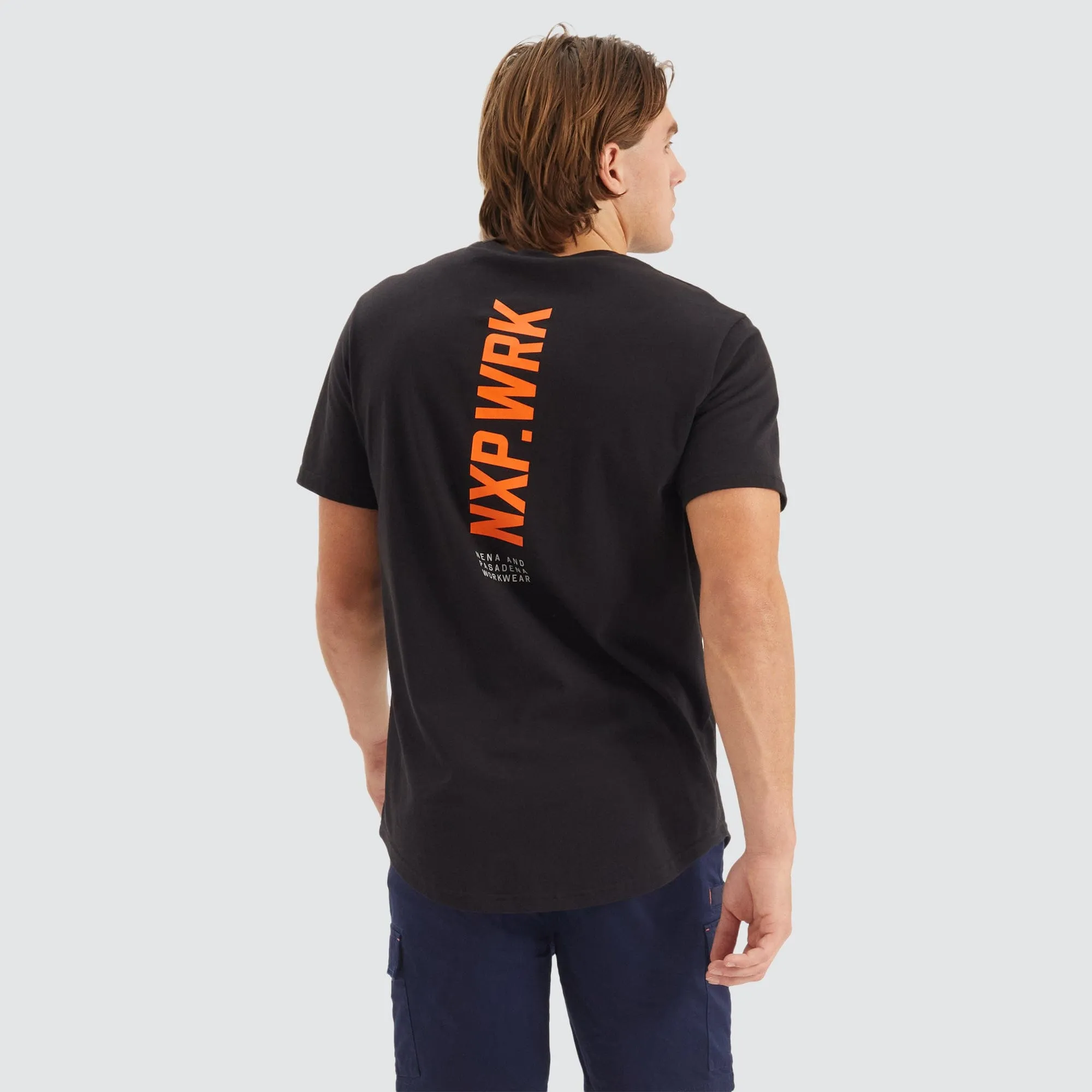 Blueprint Dual Curved T-Shirt Solid Black