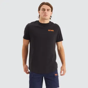 Blueprint Dual Curved T-Shirt Solid Black