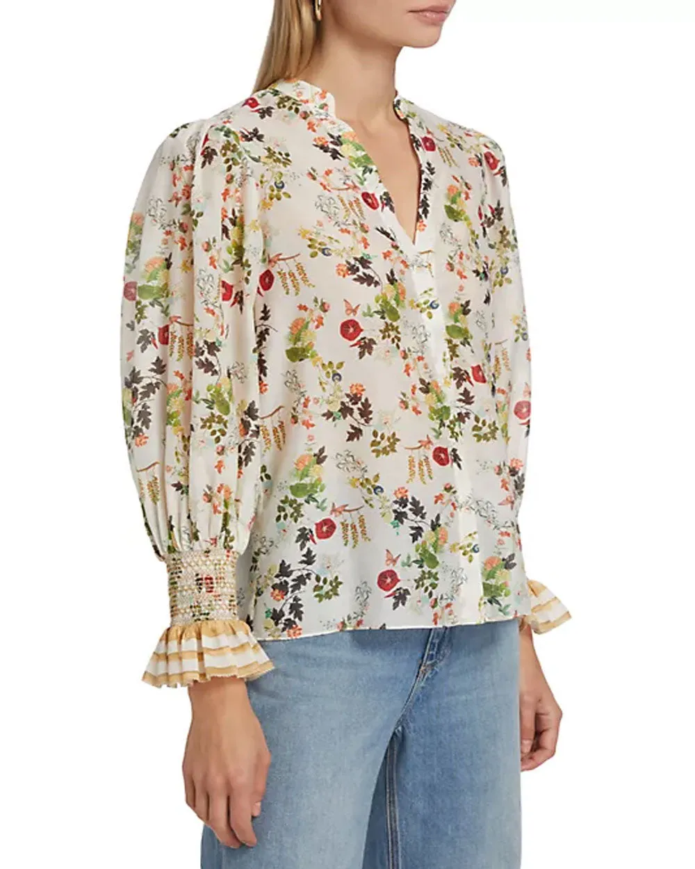 Blush Kiss Ilan Button Front Blouse