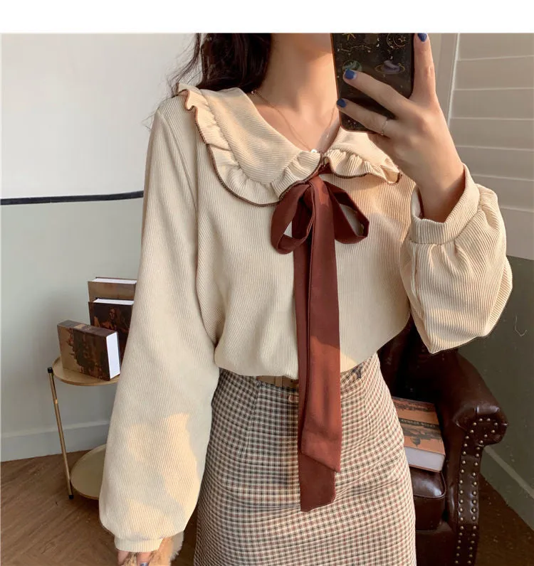 Bow Peter Pan Collar Kawaii Blouse Shirt