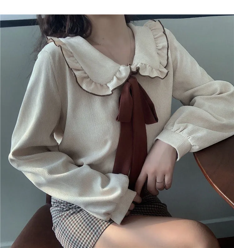 Bow Peter Pan Collar Kawaii Blouse Shirt