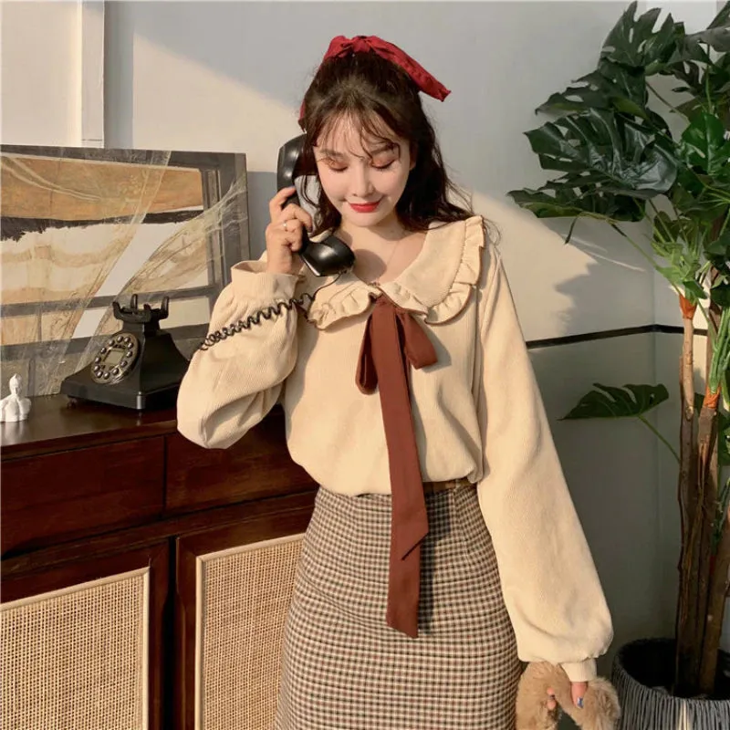 Bow Peter Pan Collar Kawaii Blouse Shirt