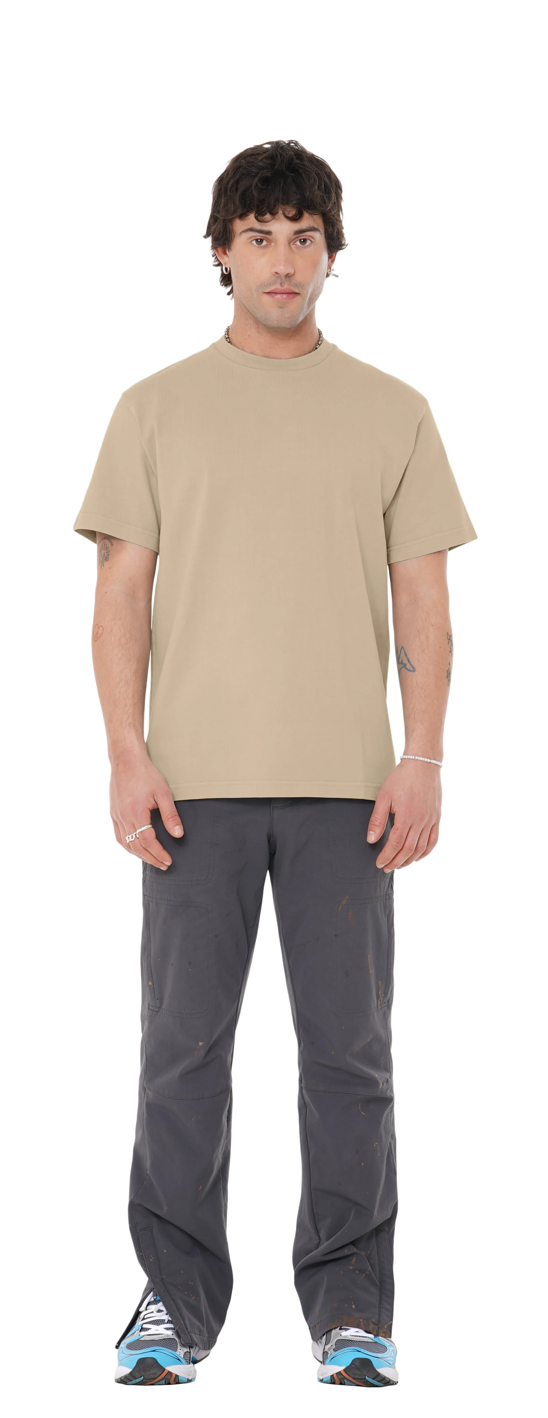 Boxy T-Shirt, Burnt Sand