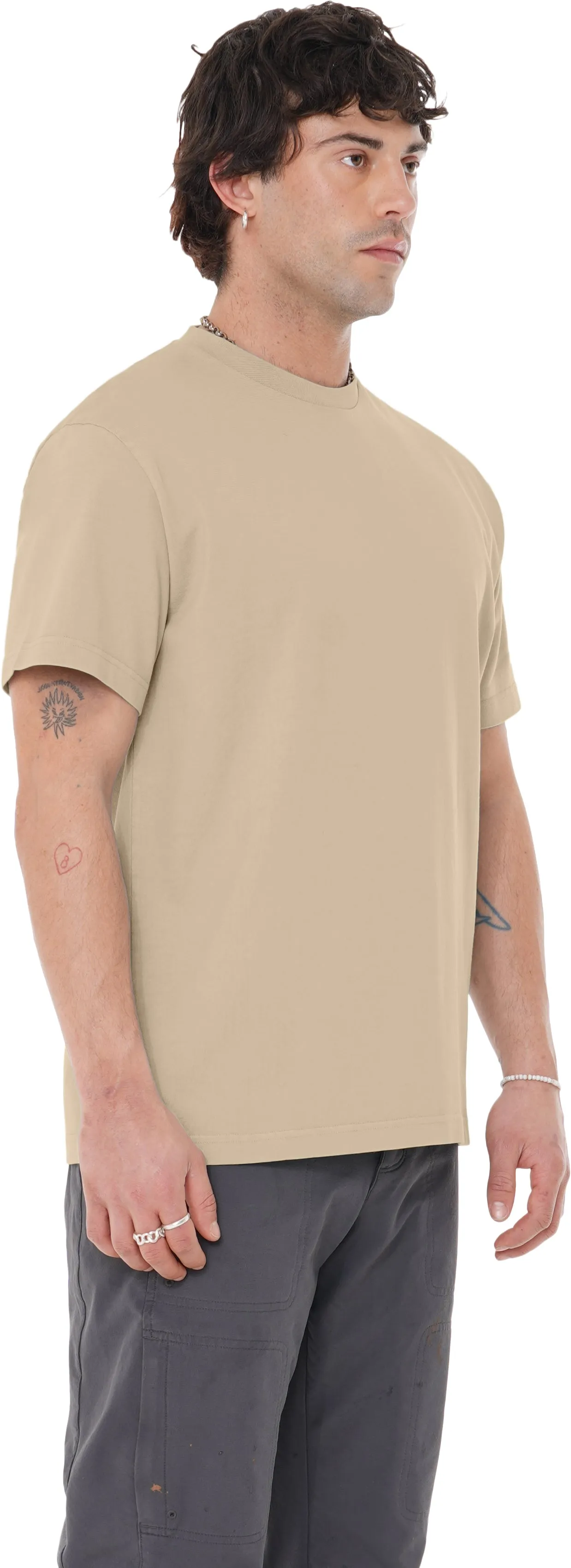 Boxy T-Shirt, Burnt Sand