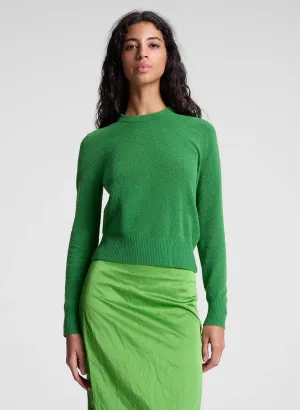 Bradley Cotton Boucle Sweater - Clover