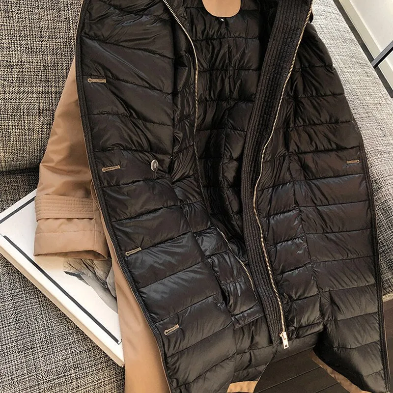 British Trench Coat Winter (White Duck Down)
