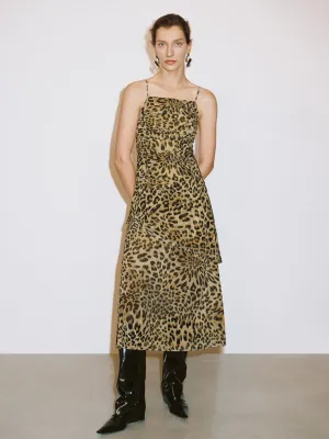 Cami Leopard Printed A-Line Dresses
