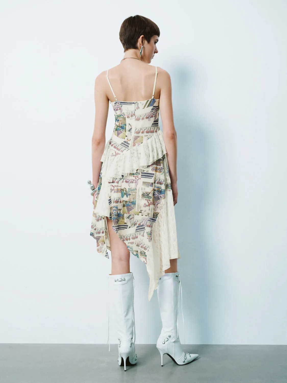 Cami Ruffle Hem A-Line Dresses