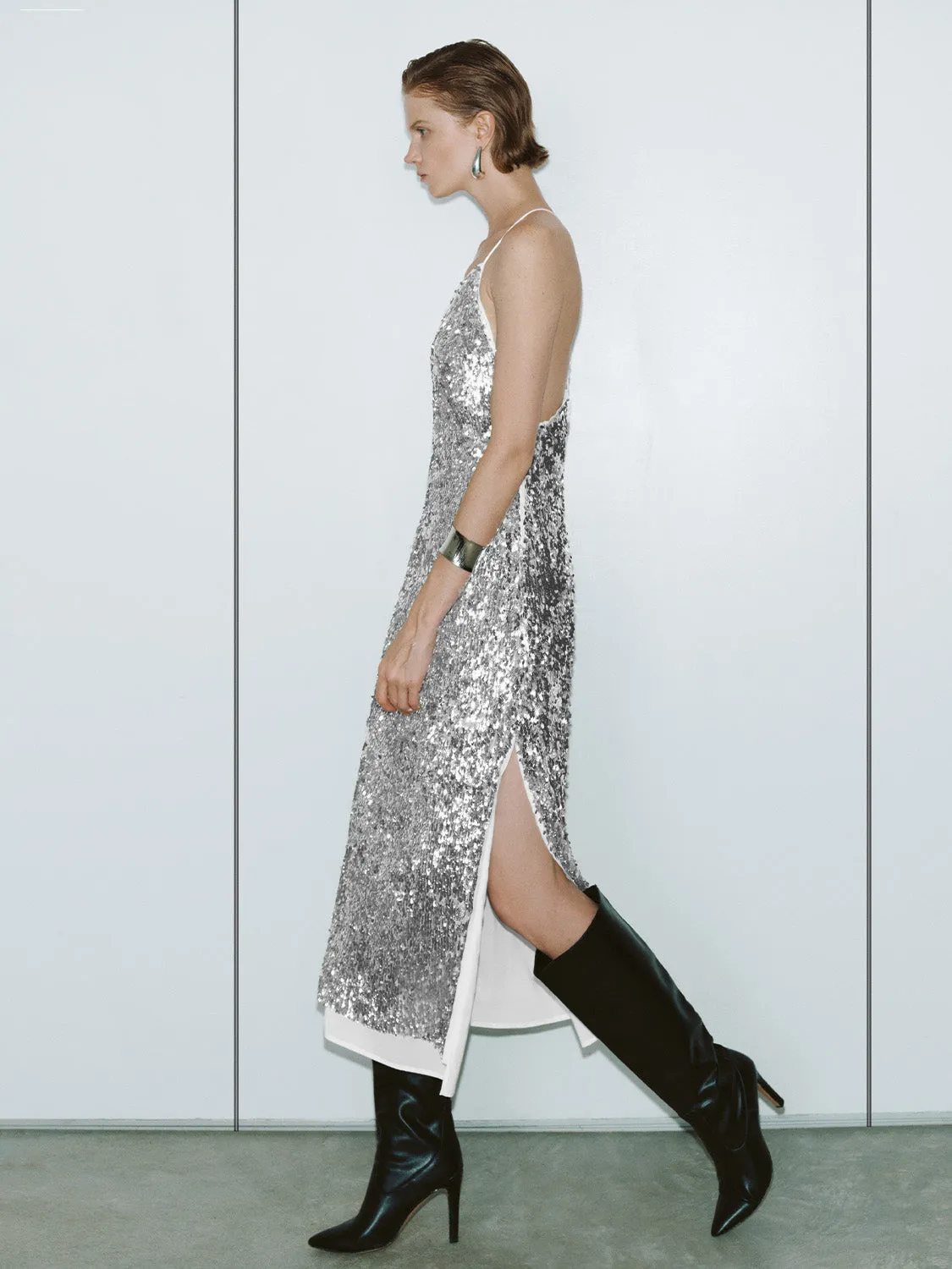Cami Sequin A-Line Dresses
