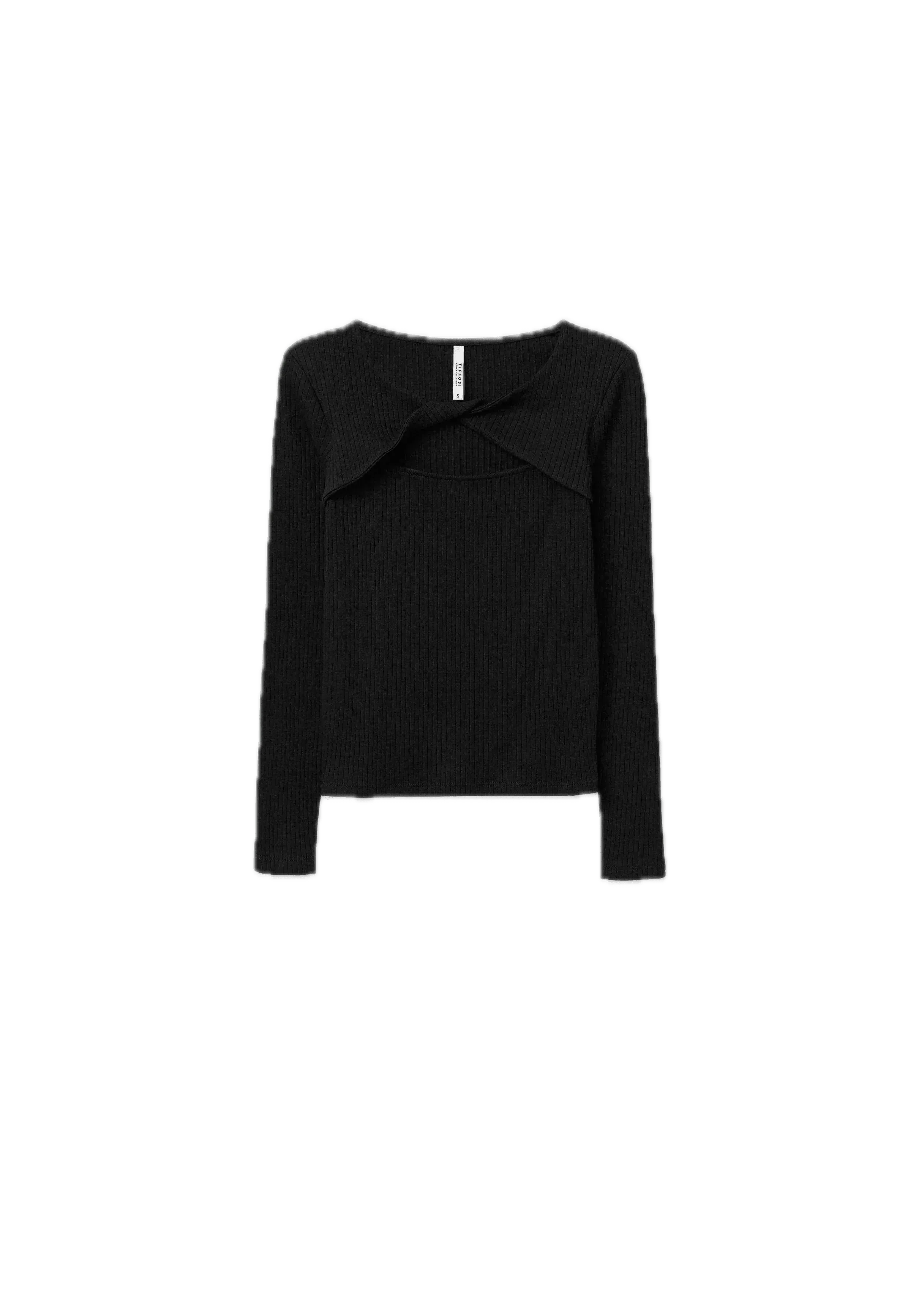 Camiseta Tiffosi Cora Canalé Cut Out Negro