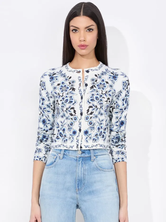 Carson Cardigan - Soft White Multi