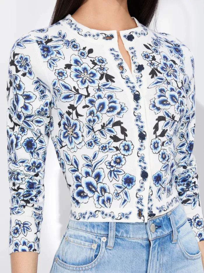 Carson Cardigan - Soft White Multi