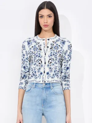 Carson Cardigan - Soft White Multi