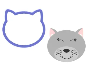 Cat Face Cookie Cutter