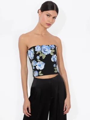Cece Embellished Top - Black Multi