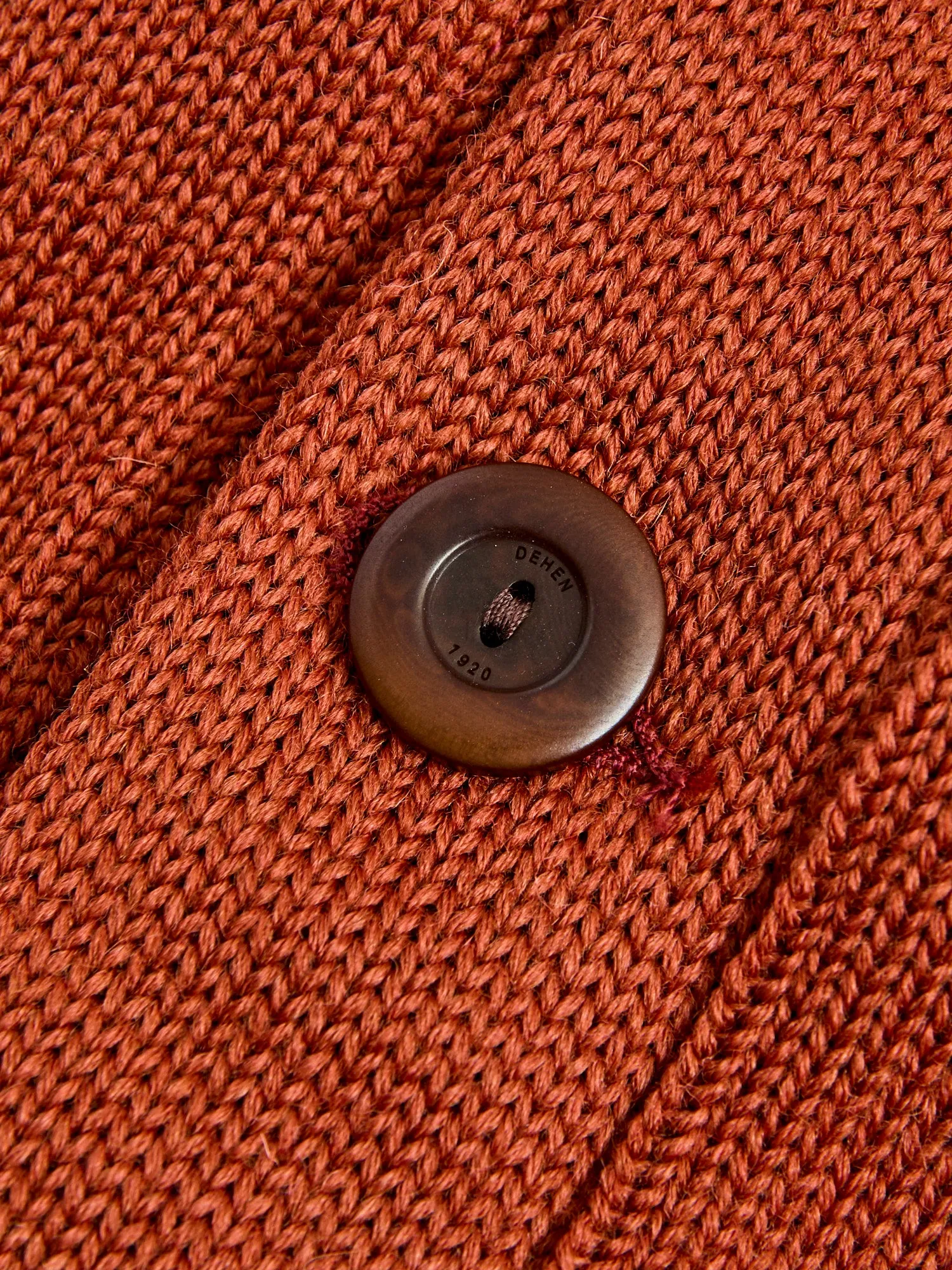 Classic Cardigan in Burnt Orange