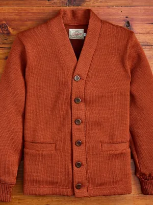 Classic Cardigan in Burnt Orange