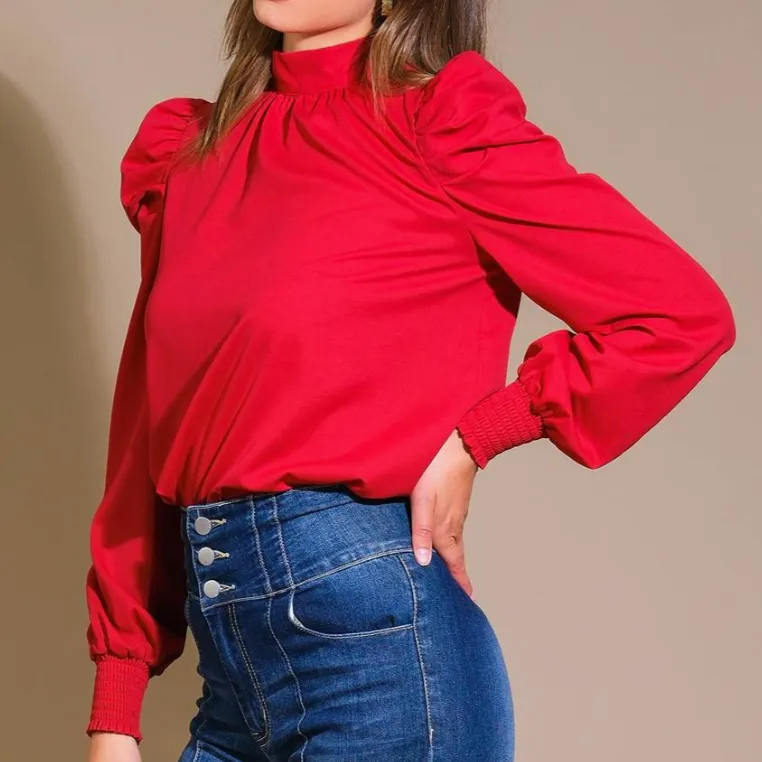 Classic Chic Bow Tie Back Solid Blouse - FINAL SALE