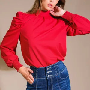 Classic Chic Bow Tie Back Solid Blouse - FINAL SALE