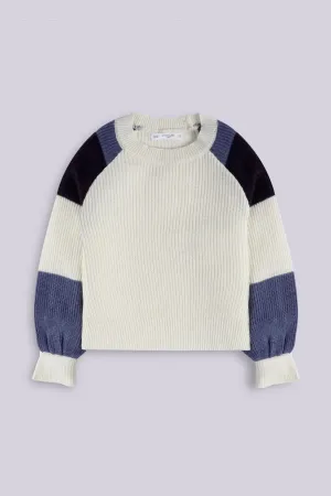 Color Block Raglan Sleeves Sweater